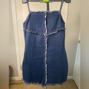 Vintage street blue jean dress. Size large